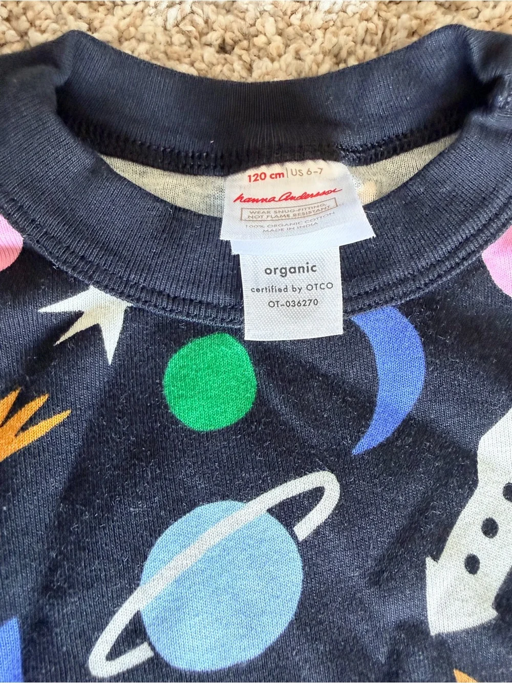 Hanna Andersson Space-Themed Pajama Set